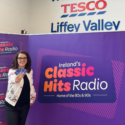 radio presenter at tescos in liffey valley